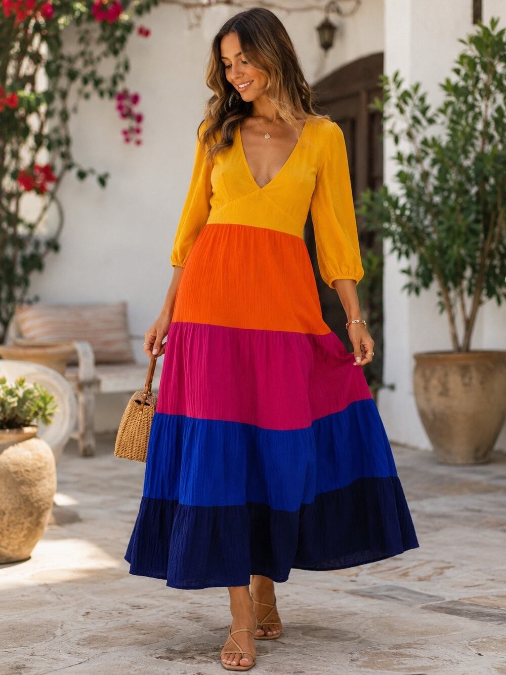 CITY CHIC NWT Willow Maxi Dress in Multicolor. Size Women's 16 New